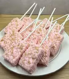 Dipped Rice Krispy Treats